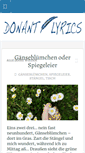 Mobile Screenshot of donant-lyrics.de